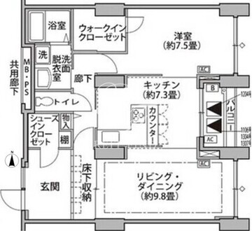 東雲キャナルコートCODAN 14-1204 間取り図