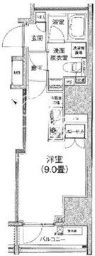 アイルイムーブル日本橋 603 間取り図