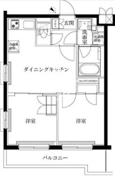 ルーブル蓮根弐番館 502 間取り図