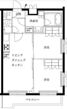 ルーブル蓮根弐番館 403 間取り図