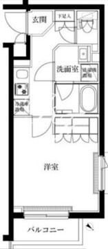 ルーブル蓮根弐番館 208 間取り図