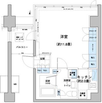 ガーデニエール砧レジデンス 1008 間取り図