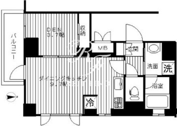 セリーズ門前仲町 901 間取り図