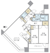 ブリリアタワーズ目黒 N-2310 間取り図
