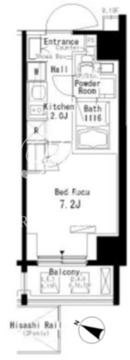 パークアクシス板橋本町弐番館 204 間取り図