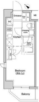 プラウドフラット森下 206 間取り図