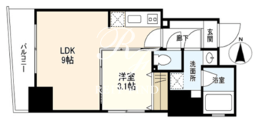 ブレッツァ恵比寿 501 間取り図