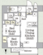 プライムガーデン上野御徒町 1001 間取り図