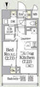 ボアビスタ上野御徒町 1102 間取り図 ?>