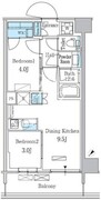 パークアクシス品川南大井パークフロント 209 間取り図