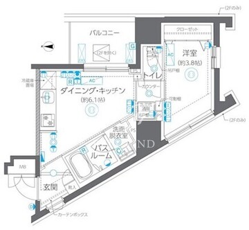 ズーム方南町 504 間取り図