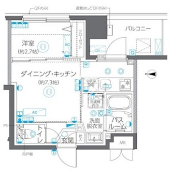 ズーム方南町 503 間取り図