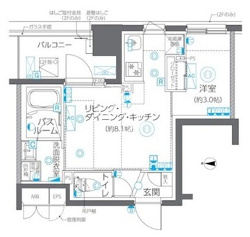 ズーム方南町 502 間取り図