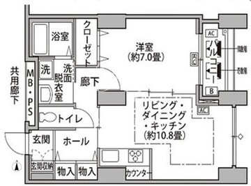 東雲キャナルコートCODAN 14-1111 間取り図