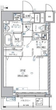 アルテシモグラード 701 間取り図