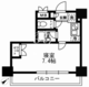 レジディア月島3 205 間取り図