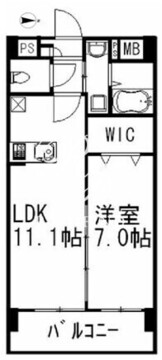 プライムアーバン千駄木 608 間取り図