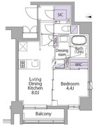 イプセ代々木 502 間取り図