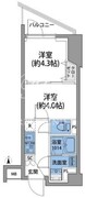 ルネサンスコート田端 203 間取り図