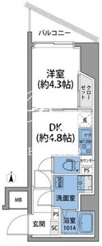 ルネサンスコート田端 301 間取り図