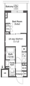 コンフォリア東上野 1305 間取り図