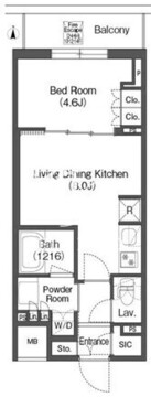 コンフォリア東上野 802 間取り図