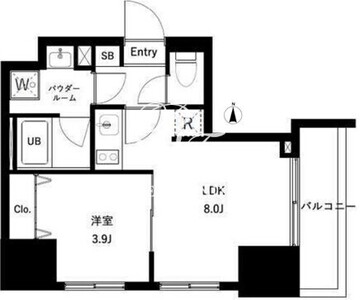 アーバンパーク王子2 1502 間取り図