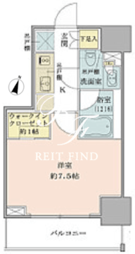 ザ・パークワンズ品川戸越 1106 間取り図