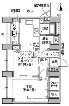 東雲キャナルコートCODAN 14-414 間取り図