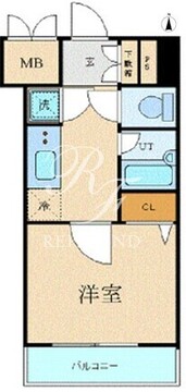 パレステュディオ渋谷ウエスト 1305 間取り図