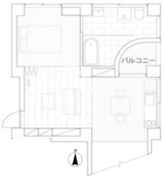 三組坂flat 7fB 間取り図