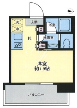 ブリリアタワー浜離宮 1413 間取り図