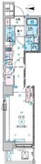 リヴシティ両国五番館 502 間取り図