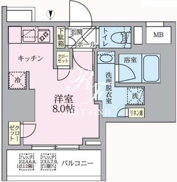 アークマーク浅草 304 間取り図