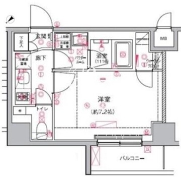 アルテシモシェルト 607 間取り図