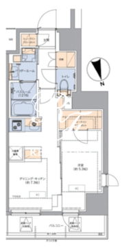 トラディティオ門前仲町 1504 間取り図