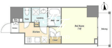 ディームス三田 202 間取り図