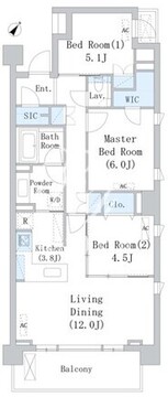 パークアクシス千川 205 間取り図