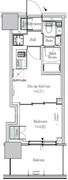 ワンルーフレジデンス西日暮里 607 間取り図