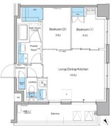 ルフォンプログレ押上イースト 705 間取り図