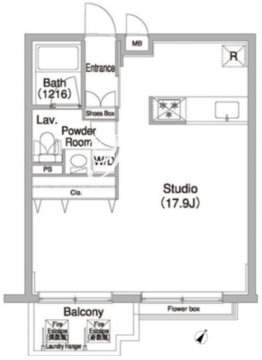 コンフォリア学芸大学 304 間取り図