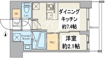 クレストコート東日暮里 208 間取り図