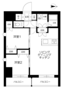 ロクシス日暮里 902 間取り図 ?>