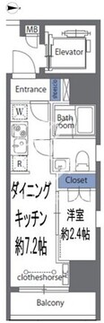 ロクシス日暮里 201 間取り図