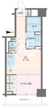 ＭＦＰＲコート麻布十番 502 間取り図