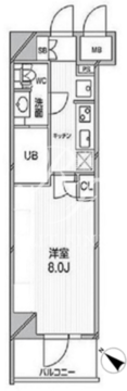 エルスタンザ文京千駄木 702 間取り図