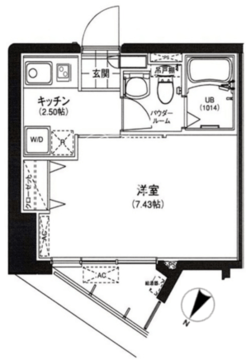 サウンドおしあげ 501 間取り図