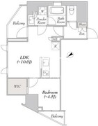 ルミーク北品川 406 間取り図