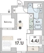 グランデュオ武蔵小山4 402 間取り図