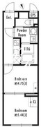 グランパセオ等々力 403 間取り図